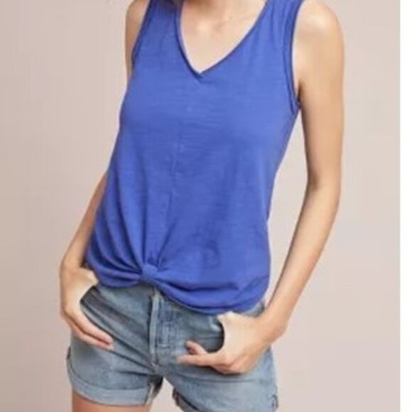 Anthro Gatineau Knotted Tank Top - Picture 1 of 2